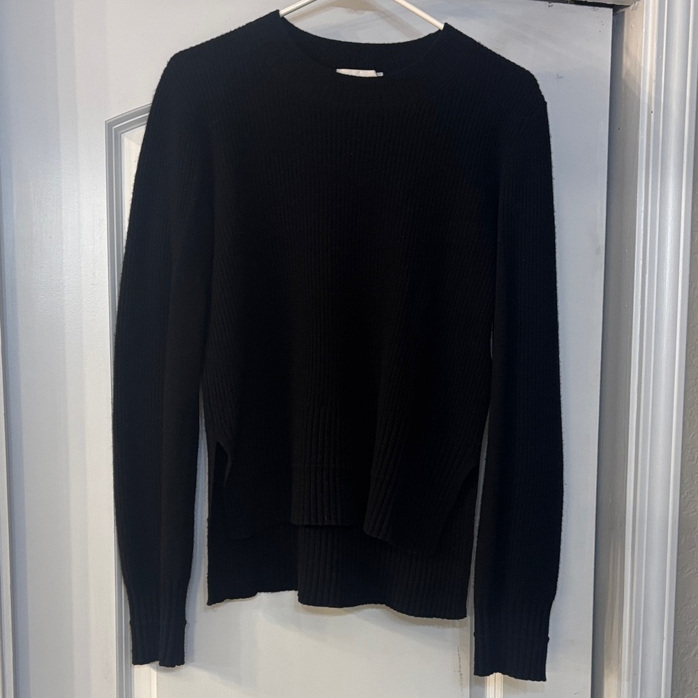 7 For All Mankind Black Knit Top, size small